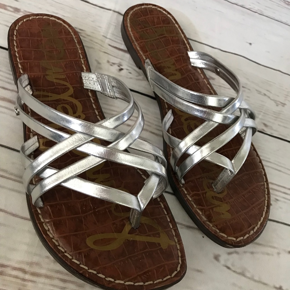 Sam Edelman Georgette Silver sandals 6